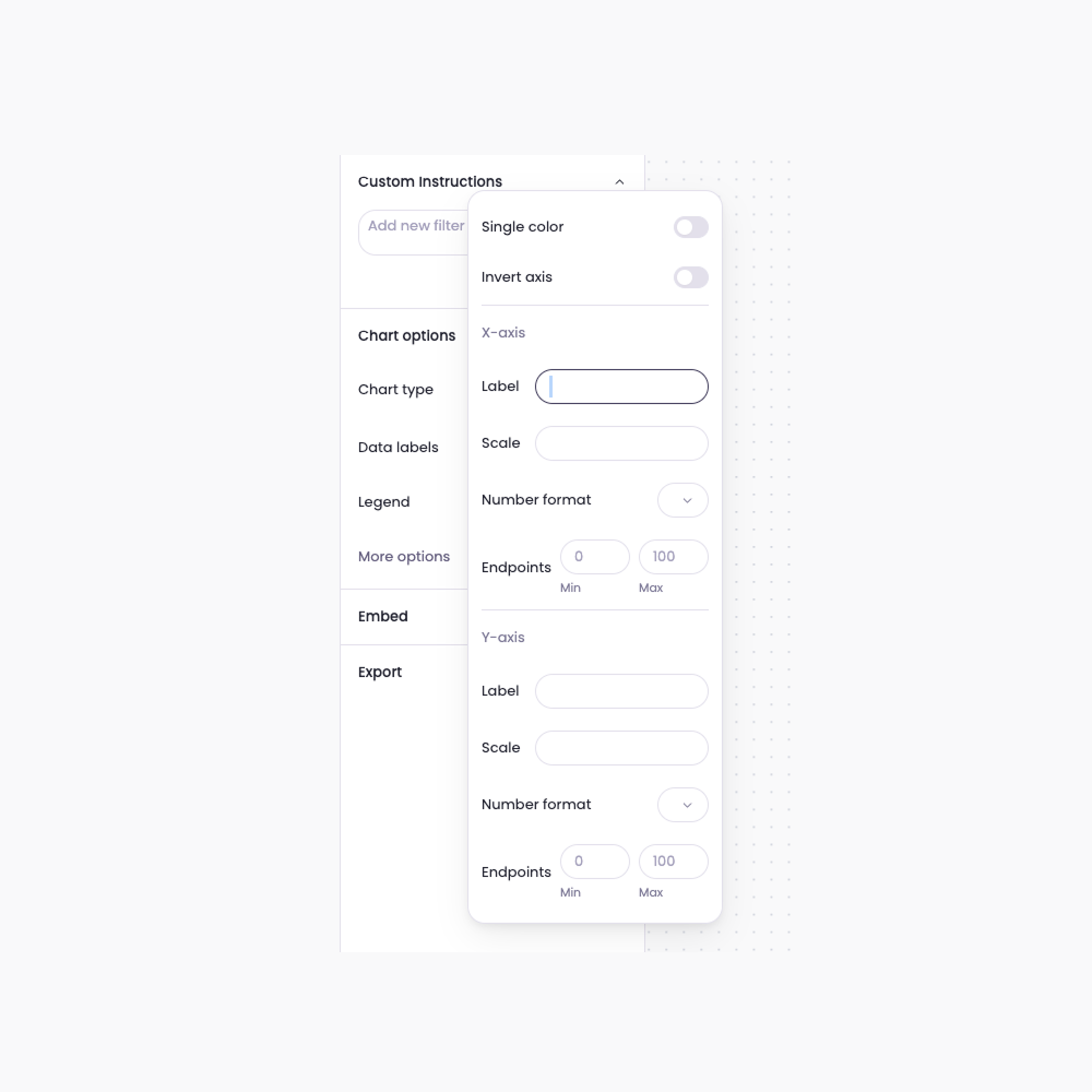 Axis Label Editing in Breadcrumb